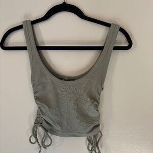 Zara Scoop Neck Synched Top